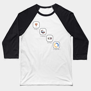 Gamer's Life Pixel Art Baseball T-Shirt